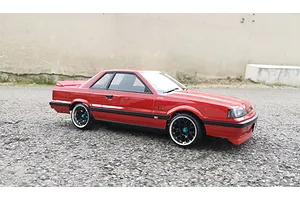 Killerbody 1/10 Nissan Skyline R31 Red Painted Body Shell w/ Decals image 56138