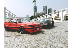 Killerbody 1/10 Nissan Skyline R31 Red Painted Body Shell w/ Decals image 56160