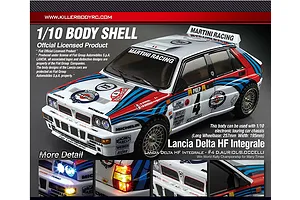 Killerbody 1/10 Lancia Delta HF Integrale Rally Painted Body Shell image 56263