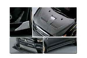 Killerbody 1/10 Mitsubishi Evolution X Rally Painted Body Shell image 56313