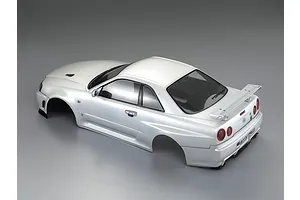 Killerbody 1/10 Nissan Skyline R34 Pearl White Painted Body Shell image 56326