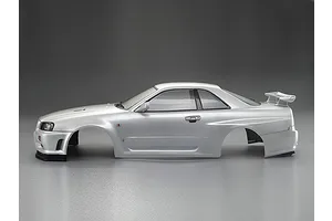 Killerbody 1/10 Nissan Skyline R34 Pearl White Painted Body Shell image 56327