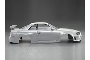 Killerbody 1/10 Nissan Skyline R34 Pearl White Painted Body Shell image 56330