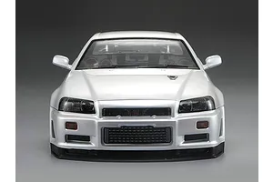 Killerbody 1/10 Nissan Skyline R34 Pearl White Painted Body Shell image 56331