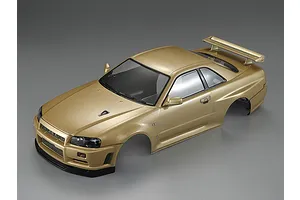 Killerbody 1/10 Nissan Skyline R34 Champagne Gold Painted Body Shell image 56368