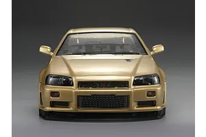 Killerbody 1/10 Nissan Skyline R34 Champagne Gold Painted Body Shell image 56380