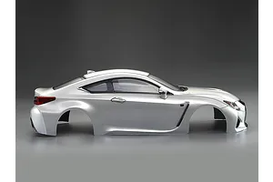 Killerbody 1/10 Lexus RC F Pearl White Painted Body Shell image 56397