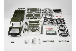 Killerbody 1/10 Toyota Land Cruiser 70 Hard Body Kit with Accessories - Military Green image 56472