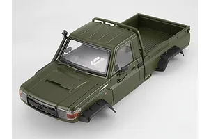 Killerbody 1/10 Toyota Land Cruiser 70 Hard Body Kit with Accessories - Military Green image 56473