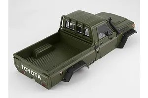 Killerbody 1/10 Toyota Land Cruiser 70 Hard Body Kit with Accessories - Military Green image 56475