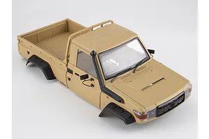 Killerbody 1/10 Toyota Land Cruiser 70 Hard Body Kit with Accessories - Military Desert image 56480