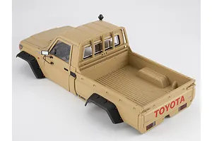 Killerbody 1/10 Toyota Land Cruiser 70 Hard Body Kit with Accessories - Military Desert image 56481