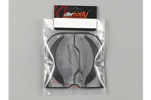 Killerbody Matte Black 1/10 Toyota Land Cruiser 3.75" Front Wheel Arches 2Pcs image 56508