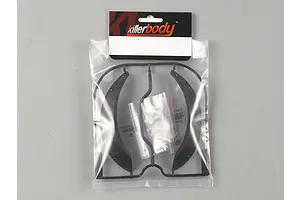 Killerbody Matte Black 1/10 Toyota Land Cruiser 4.53 - 4.72" Front Wheel Arches 2Pcs image 56511