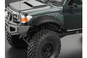 Killerbody Matte Black 1/10 Toyota Land Cruiser 4.53 - 4.72" Front Wheel Arches 2Pcs image 56512