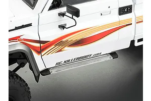 Killerbody Stainless Steel 1/10 Toyota Land Cruiser Side Skid Plates Set image 56520