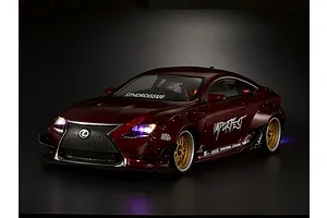 Killerbody 1/10 Lexus RC F Wide Body Kit - Clear Unpainted image 56544