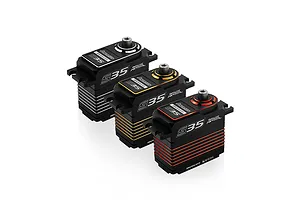 Power HD Storm S35 Standard HV Brushless 35kg 8.4v Metal Geared Servo - Red Edition image 56653