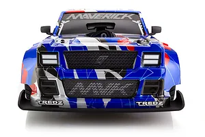 Maverick Quantum R Flux RC Race Truck Electric Brushless 4WD 1/8 Scale RTR - Blue/Red image 56970