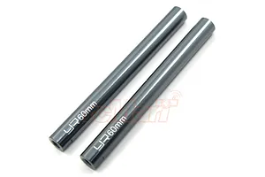 Yeah Racing Gunmetal Aluminium 6x60mm Linkages w/ 3mm Thread 2Pcs