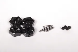 Axial 12mm Black Aluminium Wheel Hexes (Narrow) w/ Axle Pins 4Pcs image 5728