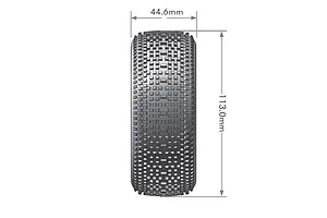 Louise 3.3" B-Viper Soft Tyres on White Dish Rims - Glued Wheels 2Pcs image 57277