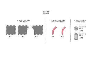 Kyosho Mini-Z Grand Prix Circuit Large Corner Set 12Pcs image 57345