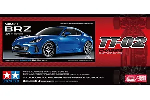 Tamiya TT-02 Subaru BRZ (ZD8) RC Car Electric 4WD 1/10 Scale Kit (no ESC) - Blue image 57353