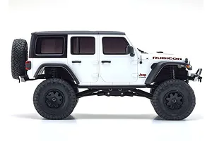 Kyosho Mini-Z Jeep Wrangler Unlimited Rubicon RC Rock Crawler Electric 4WD RTR - Bright White image 57408