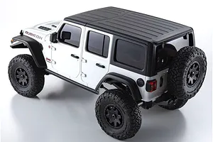 Kyosho Mini-Z Jeep Wrangler Unlimited Rubicon RC Rock Crawler Electric 4WD RTR - Bright White image 57413