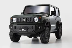 Kyosho Mini-Z Suzuki Jimny Sierra RC Rock Crawler Electric 4x4 RTR - Jungle Green (Team Wheelie Bin) image 57423