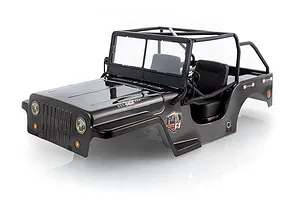 HSP 1/10 Grey Jeep Painted Body Shell w/ Accessories
