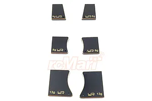 Yeah Racing Brass Chassis Weights 6Pcs image 57614