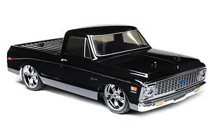 Losi V-100 1972 Chevy C10 RC Pick-Up Truck Electric 4WD 1/10 Scale RTR - Black image 57687