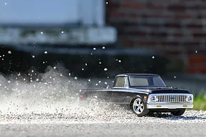 Losi V-100 1972 Chevy C10 RC Pick-Up Truck Electric 4WD 1/10 Scale RTR - Black image 57688