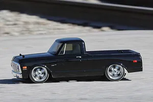 Losi V-100 1972 Chevy C10 RC Pick-Up Truck Electric 4WD 1/10 Scale RTR - Black image 57690