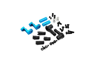 Yeah Racing Blue Aluminium Quick Change Battery Mounts 2Pcs image 57750