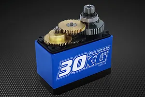 Power HD Blue Aluminium LW-30MG Standard 30kg 7.2v Metal Geared Waterproof Servo image 57956