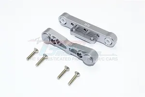 GPM Grey Silver Aluminium Rear Lower Suspension Mount 2Pcs w/ Hardware image 58043