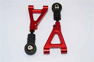 GPM Red Aluminium Rear Upper Suspension Arms 2Pcs