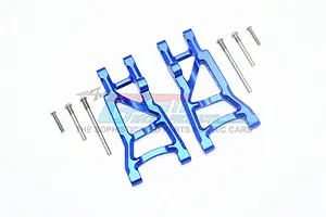 GPM Blue Aluminium Rear Lower Suspension Arms 2Pcs w/ Hardware image 58053