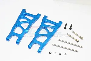 GPM Blue Aluminium Rear Suspension Arms 2Pcs w/ Hardware