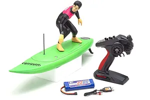Kyosho 1/5 Surfer 4 Type 23 Electric RTR RC Boat - Catch Surf Green image 58096