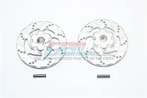 GPM Silver Aluminium +1mm Brake Disc Wheel Hexes 2Pcs w/ Pins image 58542