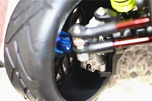 GPM Black Aluminium 12mm to 17mm Wheel Hex Adapters 2Pcs image 58560