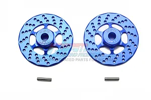 GPM Blue Aluminium 12mm Brake Disc Wheel Hex +1mm Adapters 2Pcs w/ Pins image 58566