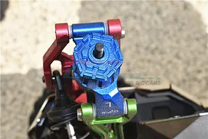 GPM Blue Aluminium 17mm Wheel Hex +2mm Adapter 4Pcs image 58571