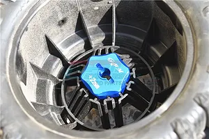 GPM Blue Aluminium 17mm Wheel Hex +2mm Adapter 4Pcs image 58572