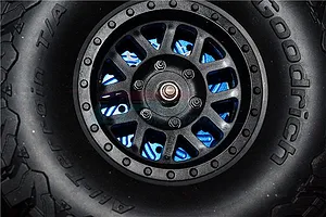GPM Black Aluminium 12mm Brake Disc Wheel Hex +3mm Adapters 2Pcs image 3