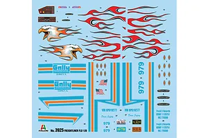 Italeri 1/24 Freightliner FLD 120 Special Scaled Plastic Model Kit image 59084